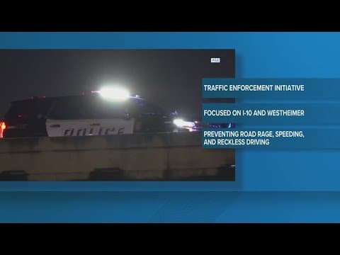 Mayor announces another traffic enforcement initiative on popular Houston roads