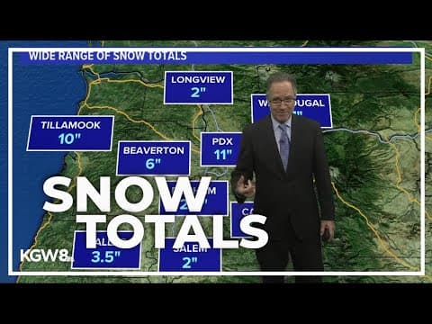 How much snow fell in Oregon? Snow totals | Weather forecast