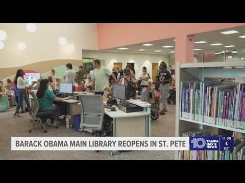 Barack Obama Main Library reopens in St. Pete