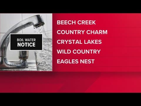 Boil water notice issued for several Lake Livingston subdivisions