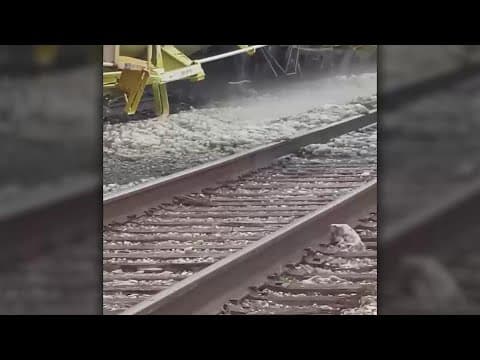 Acid spill after train derails in St. James