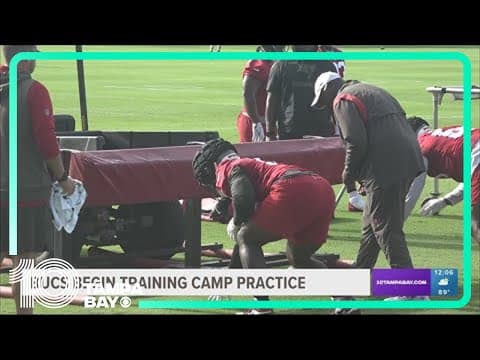 Tampa Bay Bucs begin training camp practice
