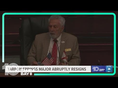 Tarpon Springs mayor abruptly resigns