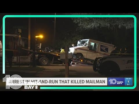 Police arrest man who killed USPS mail truck driver in Tampa hit-and-run crash