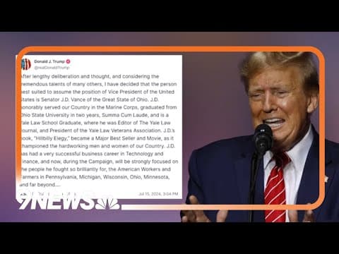 Donald Trump has picked his running mate: Meet JD Vance