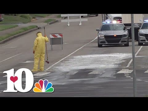 Acid spill on Kingston Pike and N. Peters Road closes roads