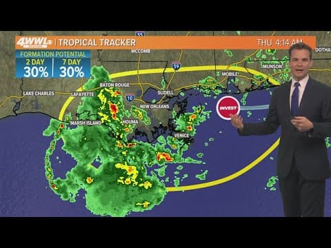 New Orleans Weather 6AM Update: Passing tropical showers bring heavy rain
