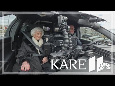 Woman celebrates 105th birthday with police ride along