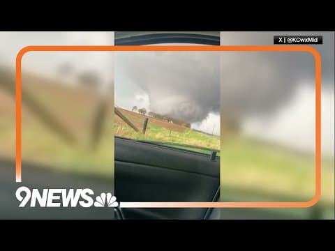 Massive tornado caught on camera in Minden, Iowa