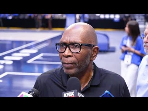 Former Mavs No. 1 overall pick Mark Aguirre reacts to team selecting Cooper Flagg