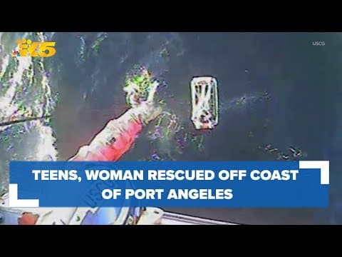 U.S. Coast Guard rescues 2 teens, woman off the coast of Port Angeles