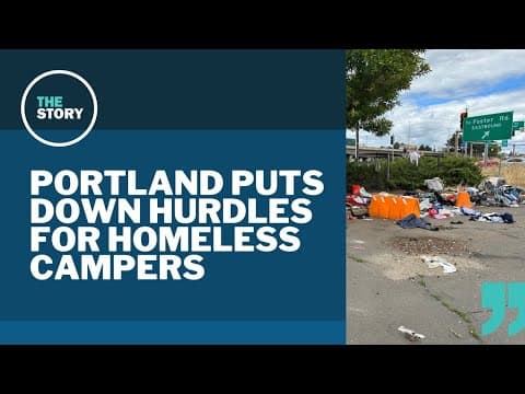 In Southeast Portland, new barriers keep RV convoys out, but not all homeless camps