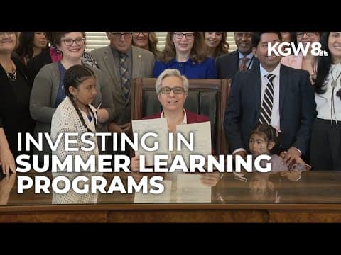 Oregon governor approves $70M investment in summer learning programs