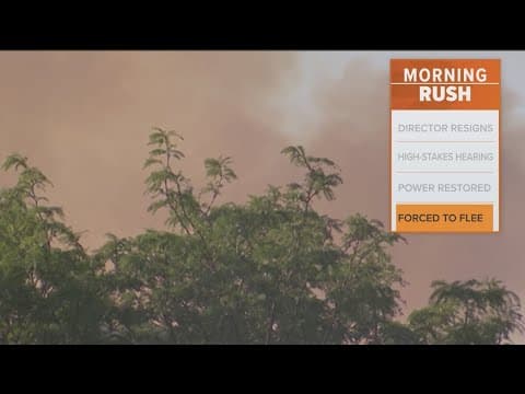 A wildfire forces people to evacuate homes in Salt Lake City