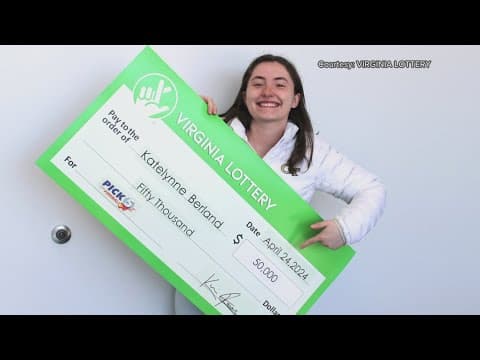 Virginia woman wins the lottery after buying her very first ticket