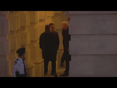 President-elect Trump meets with GOP lawmakers privately ahead of Inauguration
