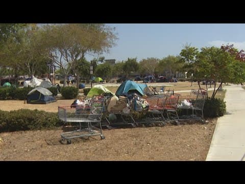 Growing homeless camp at park near Harborside Elementary sparks concern from parents