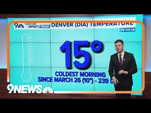 Denver has coldest morning since March