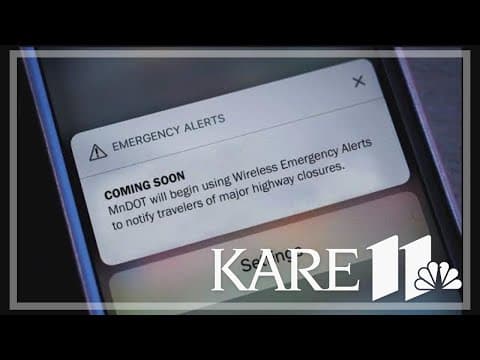 MnDOT to begin using wireless emergency alerts for crashes, weather events