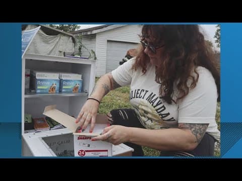 Using old newspaper boxes for free Naloxone