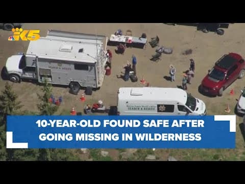 10-year-old girl found safe Monday after going missing in Kittitas County Sunday afternoon