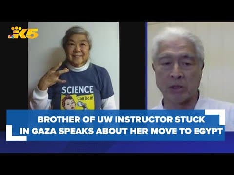 Brother of UW instructor stuck in Gaza speaks about her move into Egypt