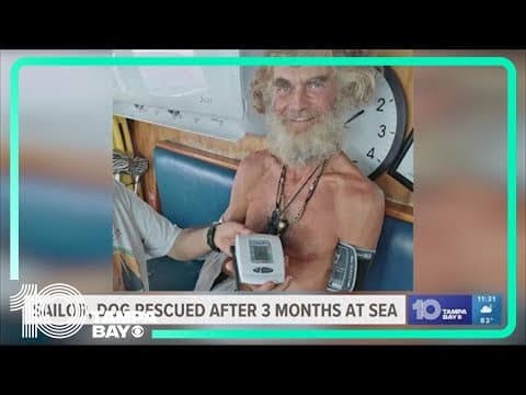 Man who drifted in Pacific for 3 months with dog returns to dry land, is 'grateful' to be alive