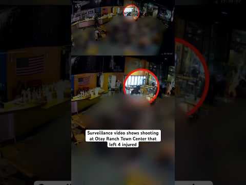 Surveillance video shows shooting at Novo Brazil at Otay Ranch Town Center that left 4 injured