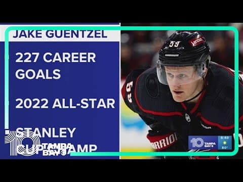 Jake Guentzel traded to the Lightning in a 7-year deal