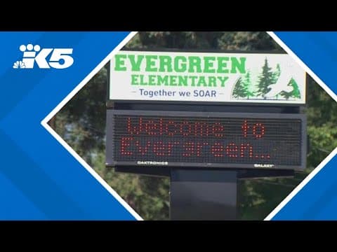 First day at newly-renovated Evergreen Elementary in Spanaway