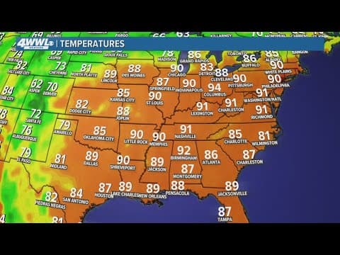 New Orleans Flash Forecast: Tracking 2 possible developments + hot, dry weekend ahead