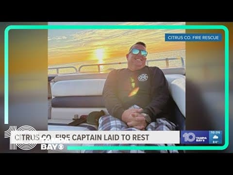 Beloved Citrus County Fire training captain to be laid to rest Saturday