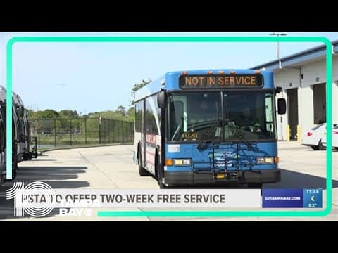 St. Pete, PSTA launches 2-week fare-free bus service after Hurricane Helene