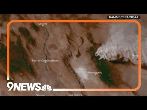 'Let's hope we still have a house': Man visiting Colorado watches wildfires burn in New Mexico