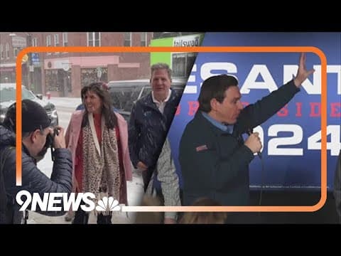 Haley, DeSantis campaign in New Hampshire while Trump spends day in court