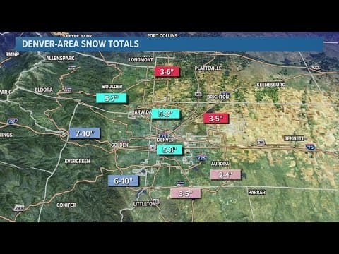 Latest headlines | Here's how much snow fell across Colorado