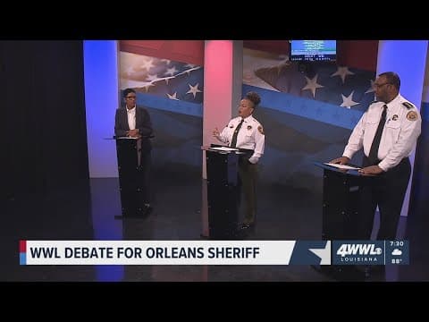 WWL Sheriff Debate: Hutson presses Woodfork on her crime strategies as former NOPD superintendent