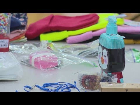 Students and staff at Central Elementary get to shop for gifts