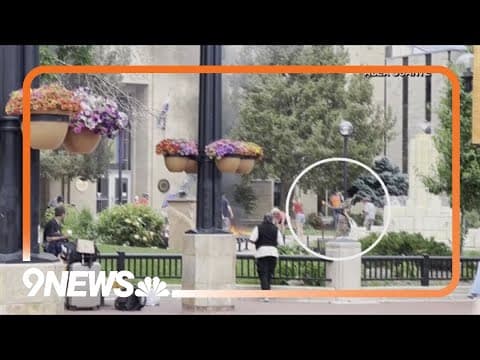 New video of man throwing Molotov cocktail in Boulder attack