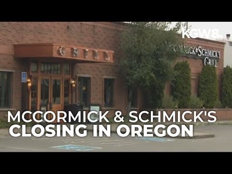 McCormick & Schmick's last restaurant in Oregon is set to close
