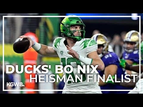 Oregon Ducks Quarterback Bo Nix named Heisman Trophy finalist