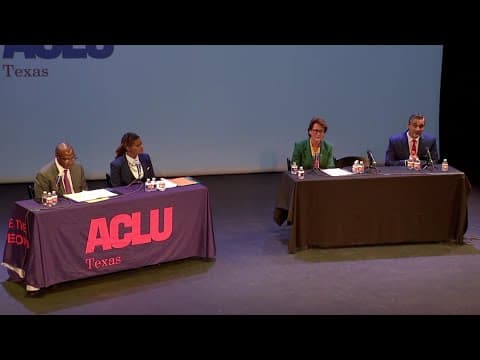 FULL VIDEO: Harris County district attorney candidates speak at forum hosted by ACLU