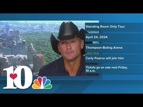Tim McGraw is coming to Knoxville April 2024