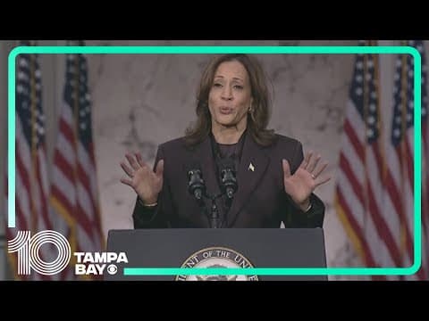 Kamala Harris delivers concession speech after Trump wins election