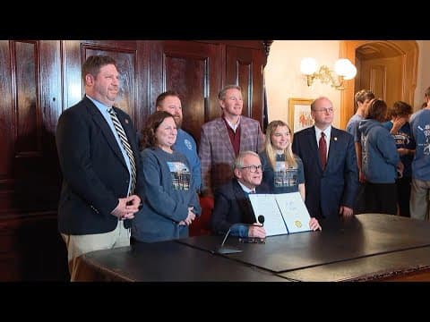 Sextortion now a felony in Ohio after DeWine signs 'Braden's Law'