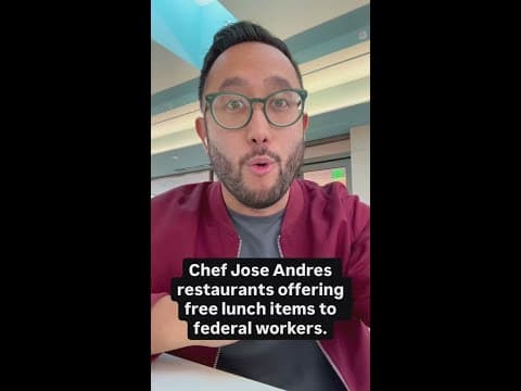 Chef Jose Andres offers free lunch items to federal employees