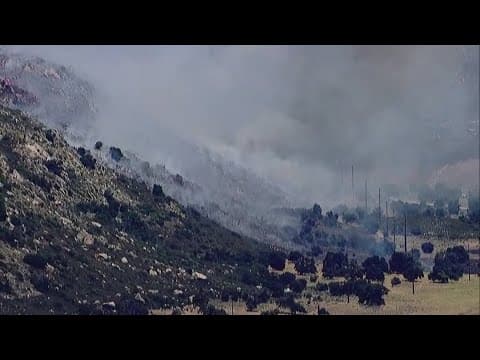 Kitchen Fire burns in east San Diego County