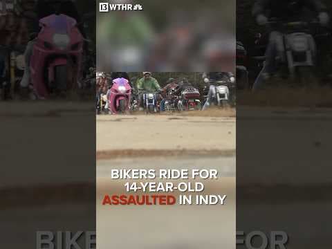 Bikers ride for 14-year-old assaulted in Indy