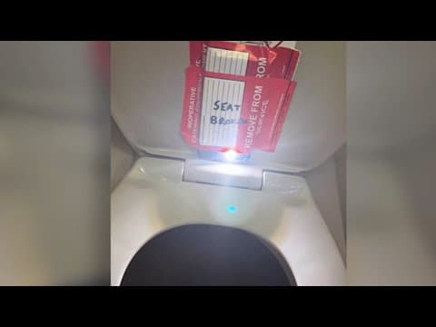 Family claims attendant on flight taped phone to toilet seat to record teen girl