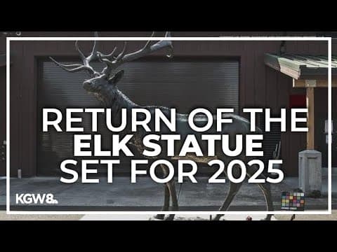 Downtown Portland elk statue to return next summer